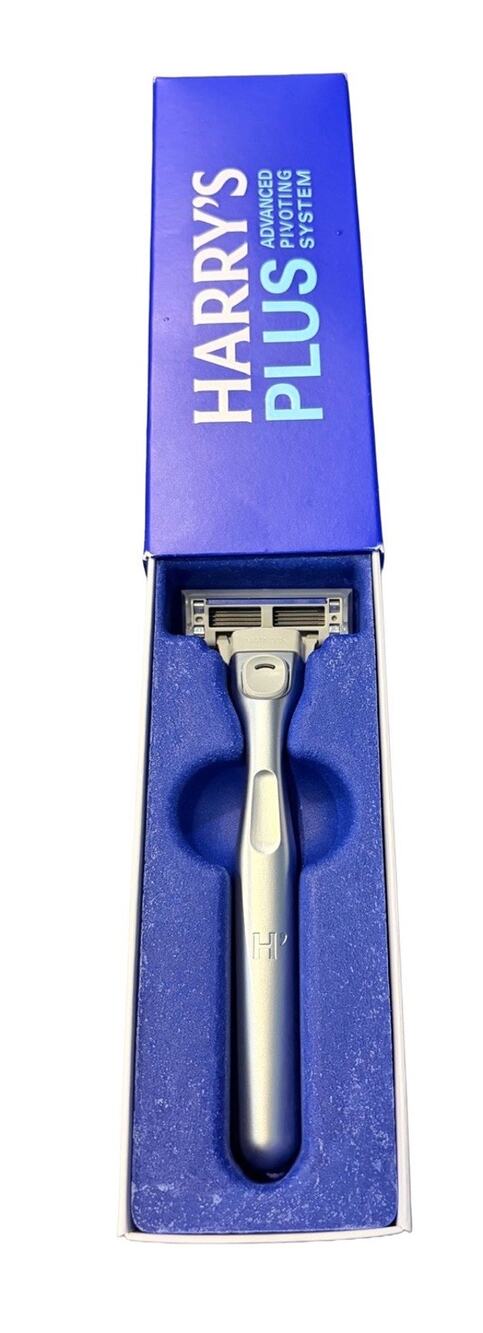 Harry’s Plus Onyx Razor Advanced Pivoting System 5-Blade Men’s Shaving Razor New
